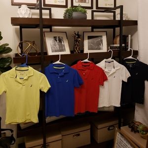 Lot of Boys Nautica Short Sleeve Shirts (5 Shirts)